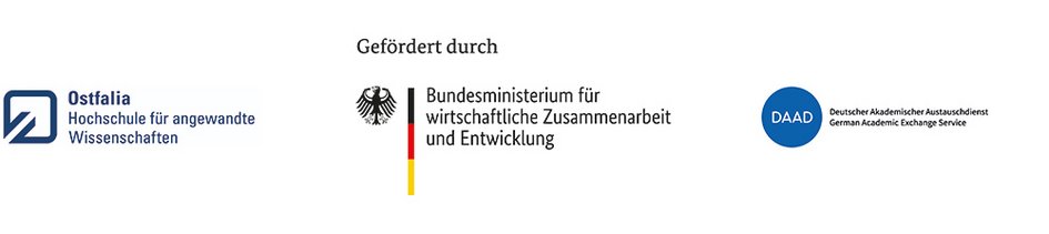 Die Ostfalia wird im Rahmen des Projekts gefördert durch das Bundesministerium für wirtschaftliche Zusammenarbeit und Entwicklung und den Deutschen Akademischen Austauschdienst.