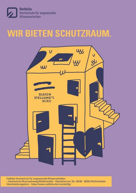 Postkarte Wir bieten Schutzraum