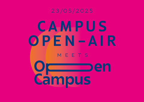 Werbende Postkarte für den Open Campus