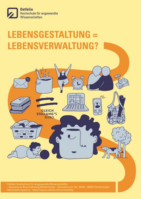 Postkarte Lebensgestaltung = Lebensverwaltung