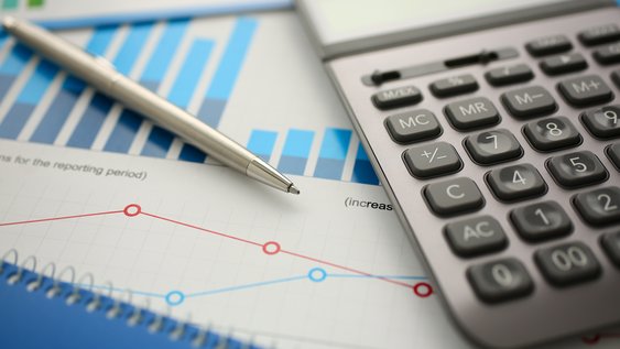 Visualisierung von Statistik und Zahlen mittels Diagrammen und einem Taschenrechner