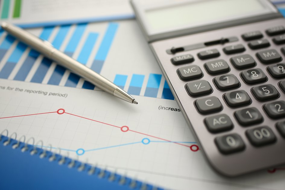 Visualisierung von Statistik und Zahlen mittels Diagrammen und einem Taschenrechner