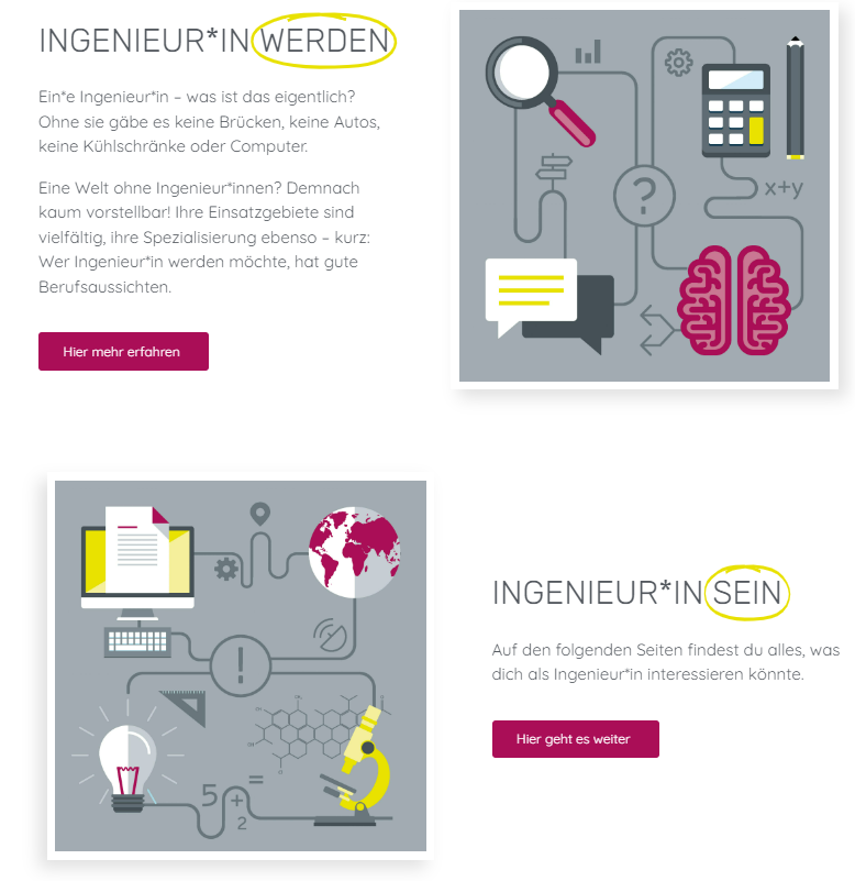 Screenshot der Ingenieurregion-Website