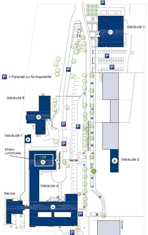 Gebäudeplan Ostfalia Campus Salzgitter